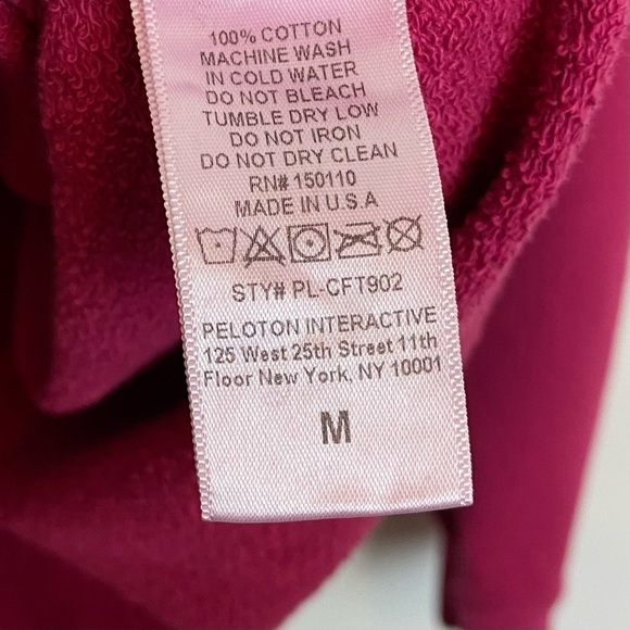 Peloton Rose French Terry Crewneck Sweatshirt Pink - Picture 5 of 6
